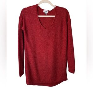 Old Navy sz small women’s cabin core long sleeve knit sweater  0411 100% cotton